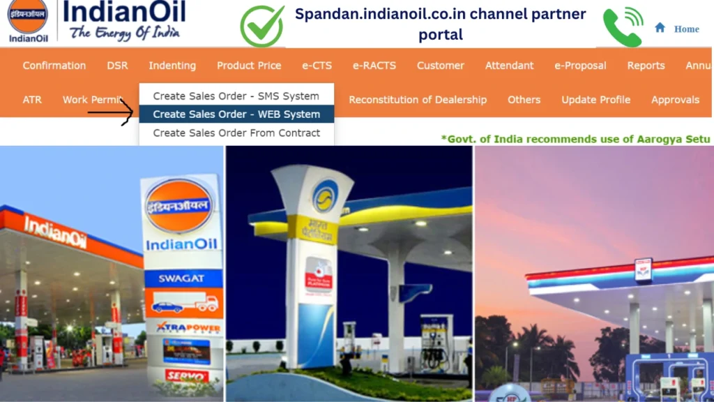 spandan.indianoil.co.in channel partner portal